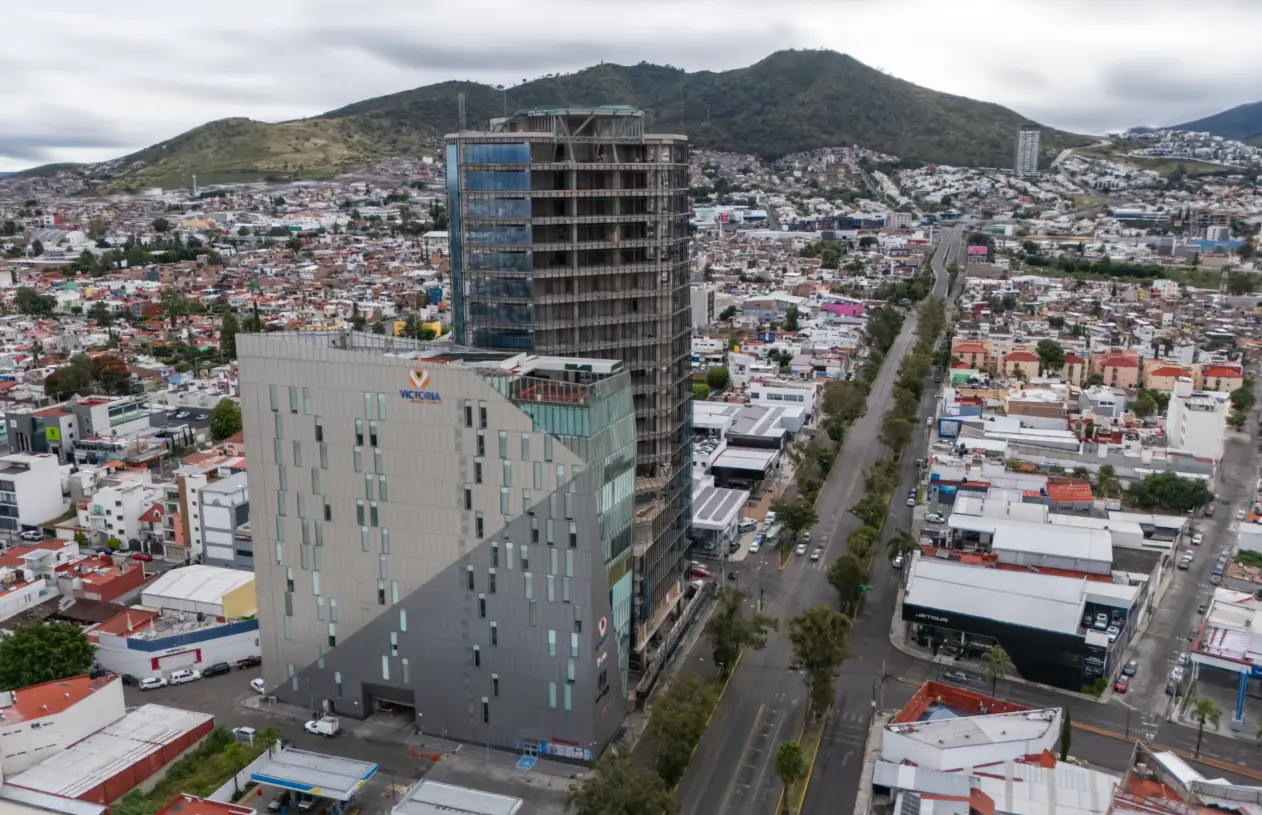 Obra en construcción en Pátzcuaro