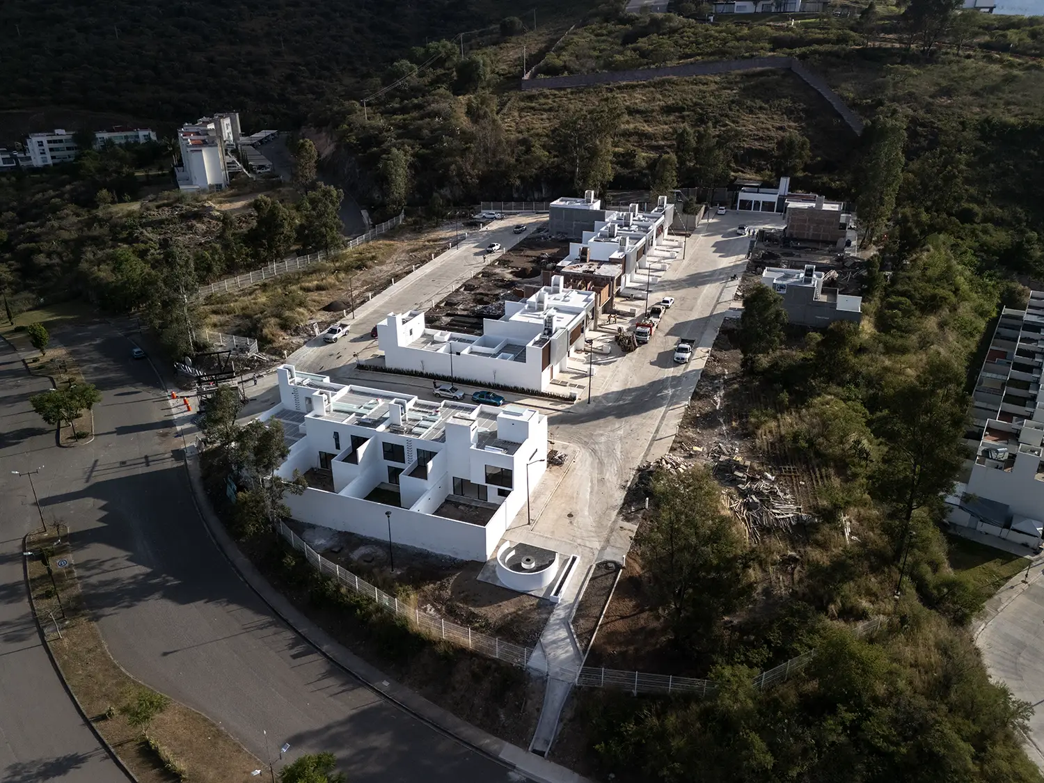 Fachada de residencia contemporánea